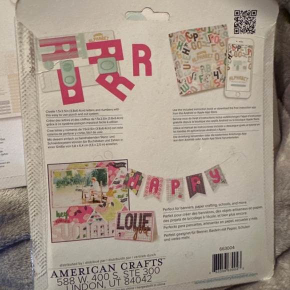 We R Memory Keepers mini Alphabet & 1-2-3 Punch Board - Picture 5 of 5